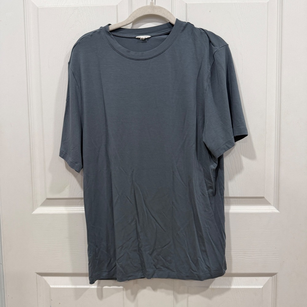 Eberjey Mens Tencel Modal Short Sleeve Tee Slate Blue Gray S PJ1905MTSZ